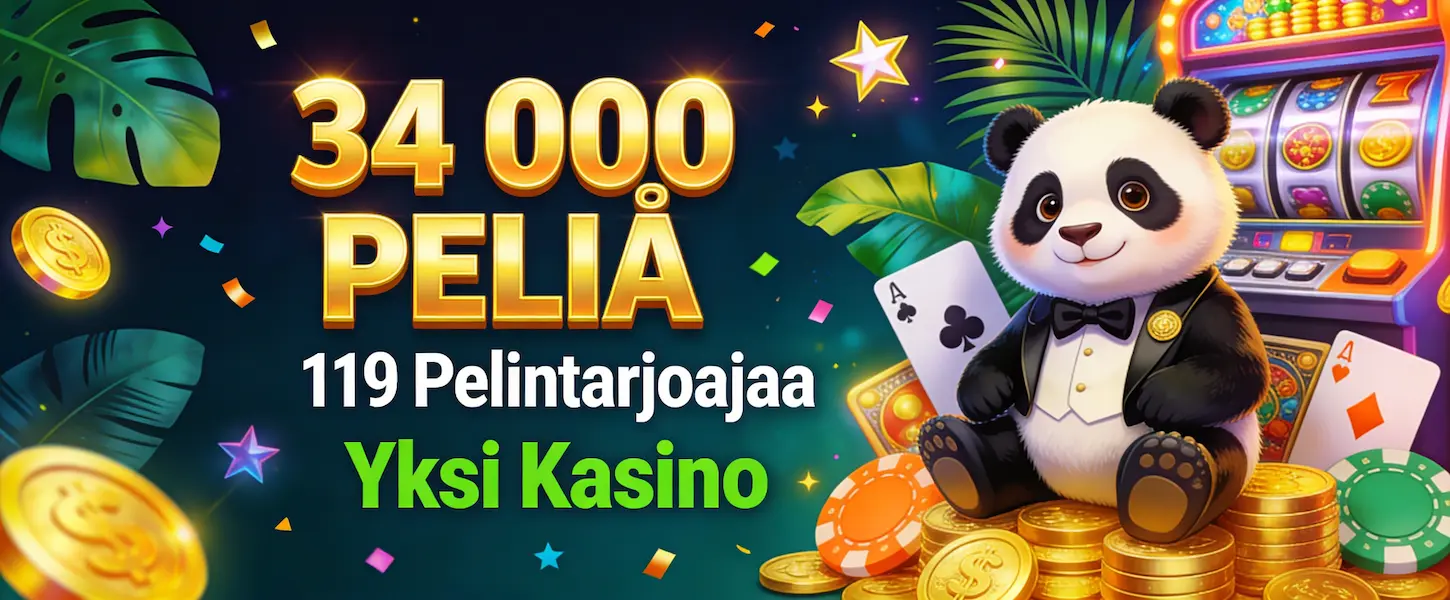 Pandido Casinolla on yli 34 000 peliä ja 119 pelintarjoajaa – paras kasinovalikoima Suomessa.